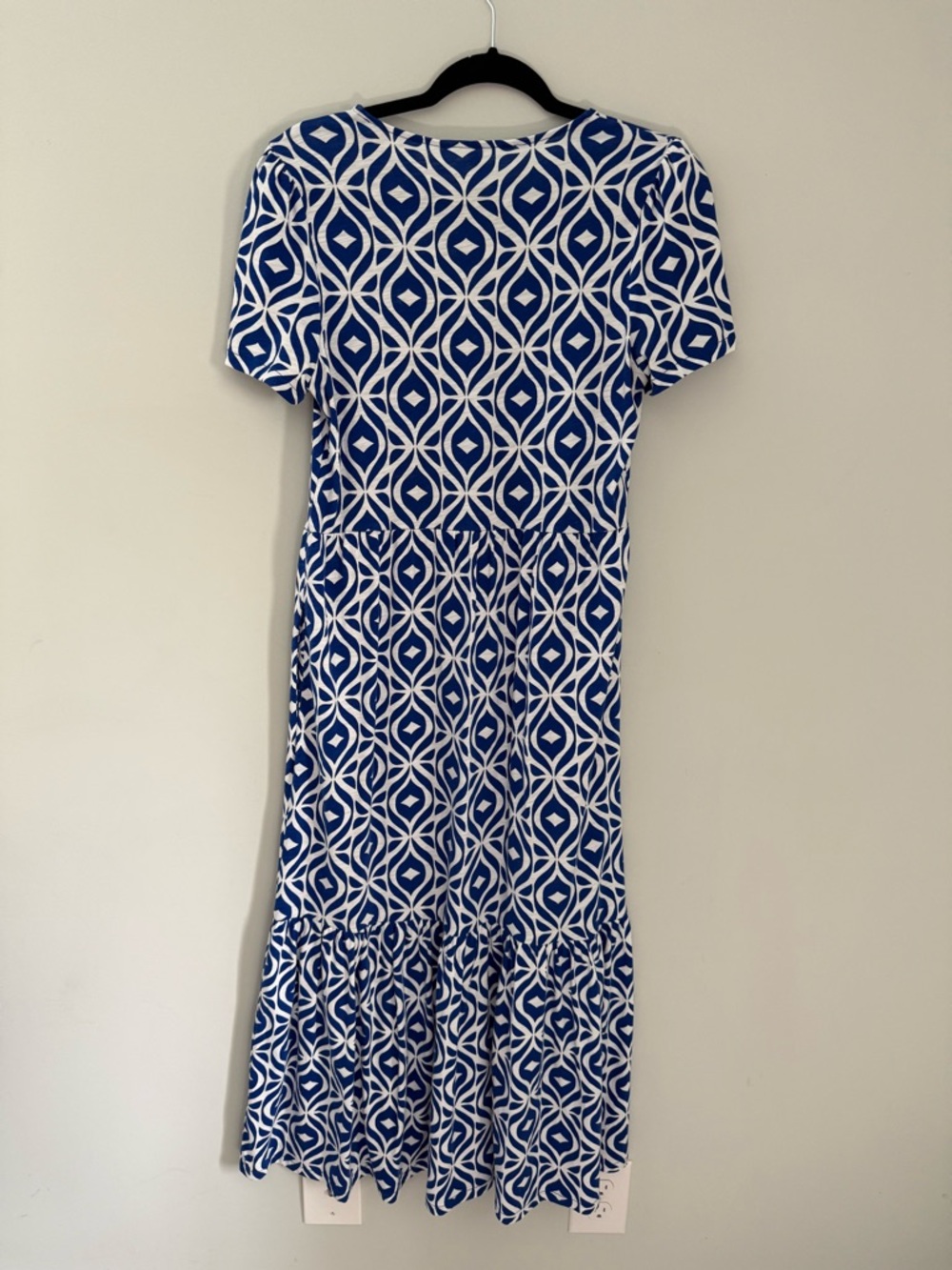 Boden Emma Tiered Jersey Geometric Midi Dress - Picture 8 of 8